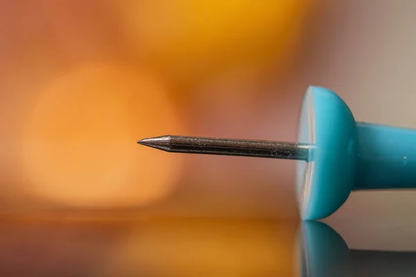 Extreme Close Shot Push Pin — Stock Photo, Image