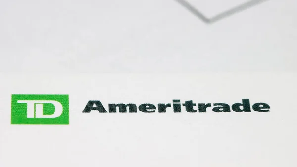 South Lyon Eua Novembro 2021 Logotipo Ameritrade Visto Uma Cabeça — Fotografia de Stock