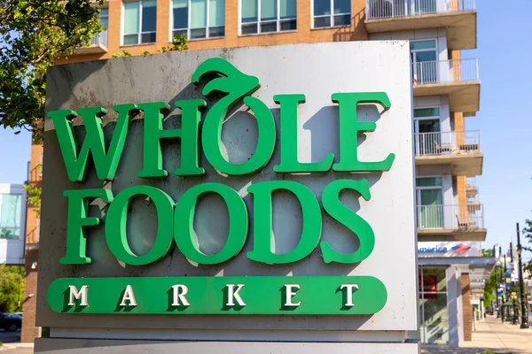 Detroit Michigan Usa 2022 Május Whole Food Piac Külső Jele — Stock Fotó