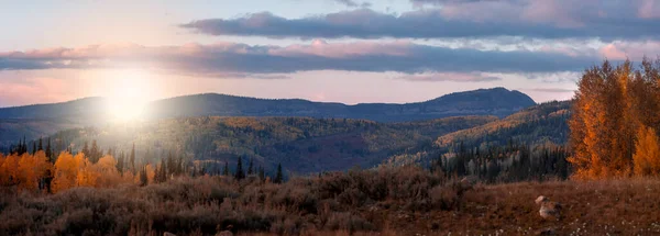 Scenic Autumn Landscape Soapstone Basin Uinta Wasatch Cache National Forest —  Fotos de Stock