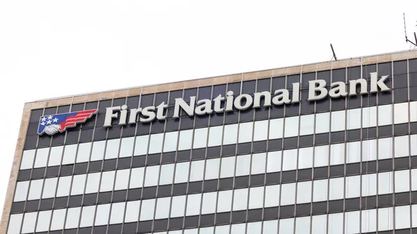 Cleveland Ohio Eua Julho 2022 First National Bank Office Cleveland — Fotografia de Stock
