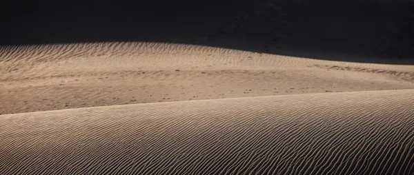 Panoramic View Pattern Mesquite Flat Sand Dunes Death Valley National — 图库照片