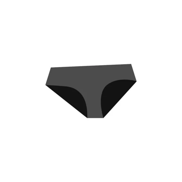 Logo delle mutandine. Lingerie . Silhouette vettoriali di biancheria intima femminile — Vettoriale Stock