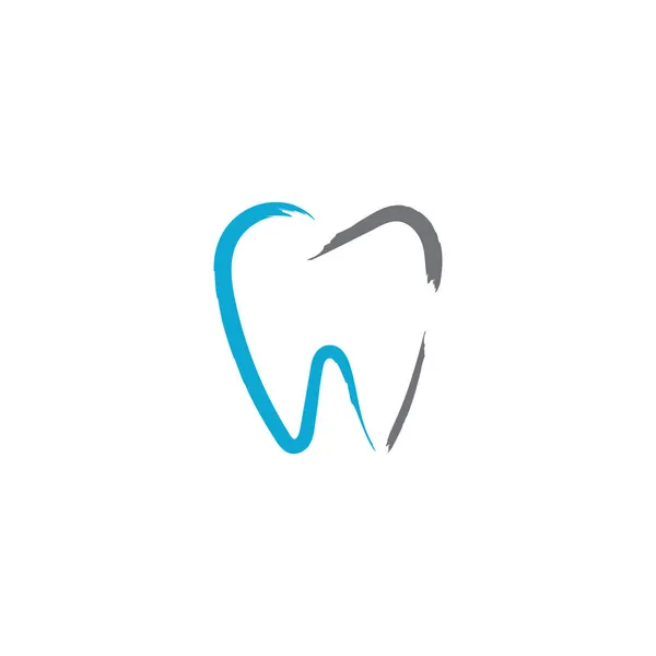 Zahnmedizin-Logo. Zahn mit Herz — Stockvektor