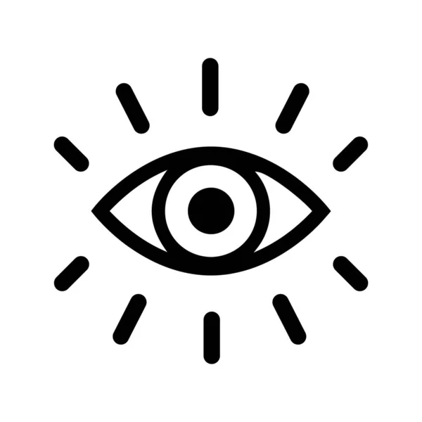 Göz simgesi. Beyaz arkaplanda göz simgesi izole edildi — Stok Vektör