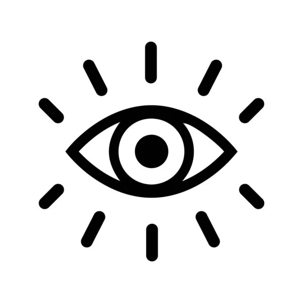 Eye icon. Eye icon isolated on white background — 스톡 벡터