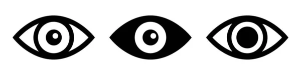 Set eye icon. Eye icon isolated on white background — ストックベクタ