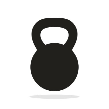 Beyaz arka planda siyah bir çaydanlık. Vektör illüstrasyonu