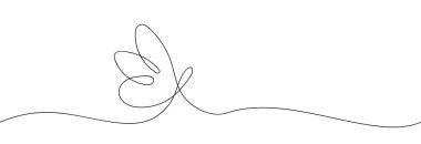 Beyaz arka planda sürekli uçan bir kelebek çizimi. Vektör illüstrasyonu