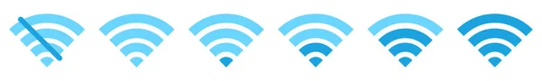 Wifi Icon Set Symbol Wireless Network Icon Vector Illustration — Image vectorielle