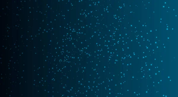Abstrakter Nächtlicher Hintergrund Mit Leuchtendem Sternenhimmel Blauer Raum Hintergrund Mit — Stockvektor