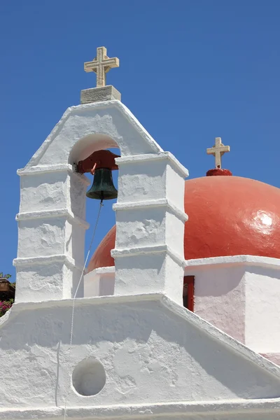 Kostel v mykonos, Řecko — Stock fotografie
