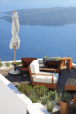 Santorini'de rahatla