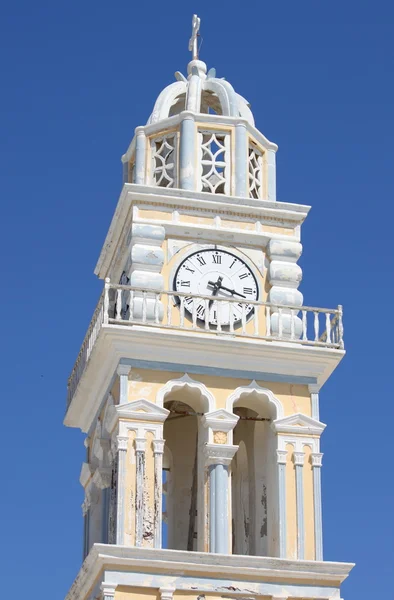 Kyrkans klockstapel i santorini — Stockfoto