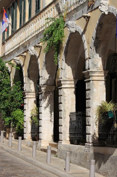 Arcade in Corfu — Stock Photo, Image