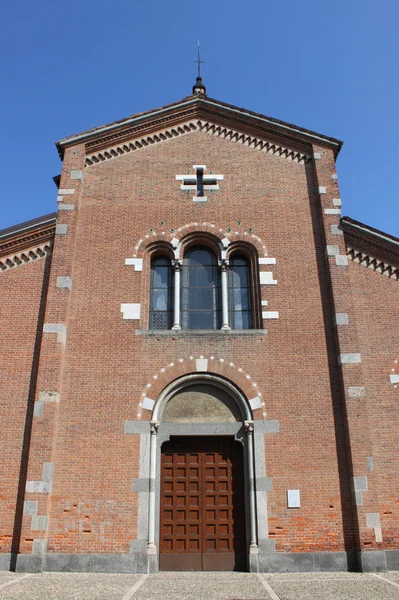 Homlokzati St. Peter mártír templom, Monza — Stock Fotó