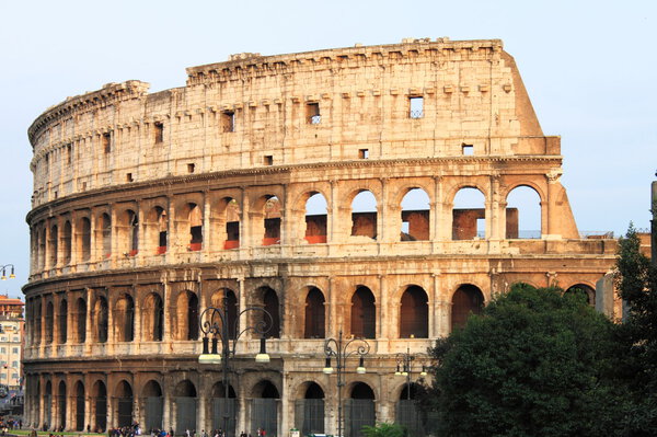 The Colosseum arena in Rome, Italy
