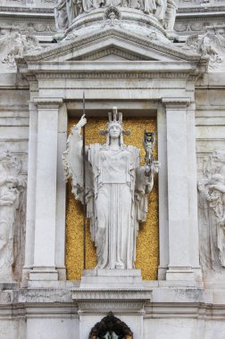 Statue of Goddess Roma clipart