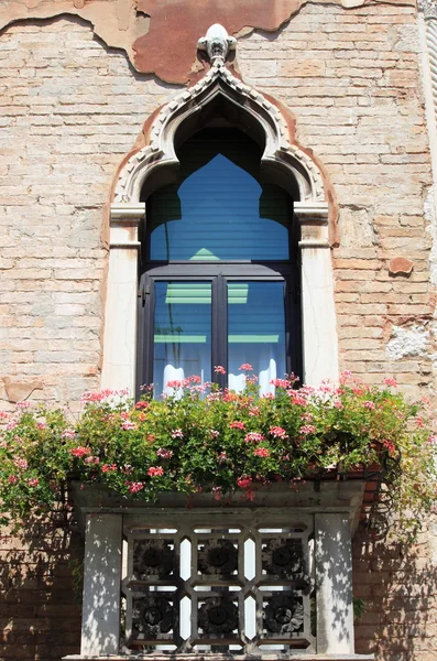Venedik Rönesans balkon — Stok fotoğraf