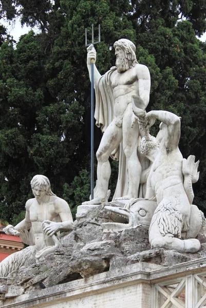 Fonte de Netuno em Roma — Fotografia de Stock