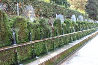 Hundred Fountains in Villa d'Este clipart