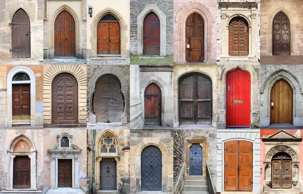 Medieval front doors — Stock Photo, Image