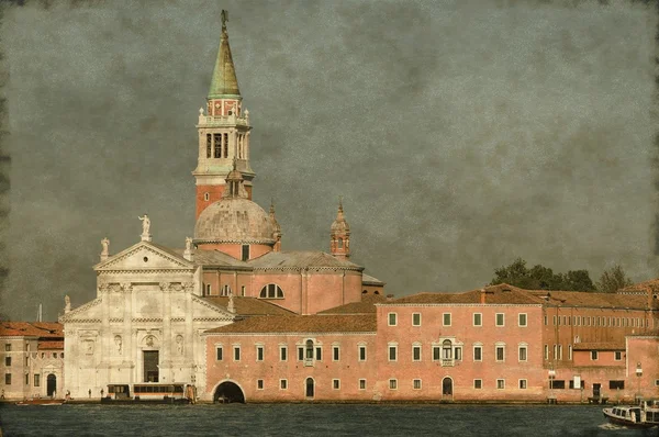 St. George kirke i Venedig - Vintage - Stock-foto