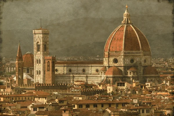 Cathédrale de Florence - Vintage — Photo