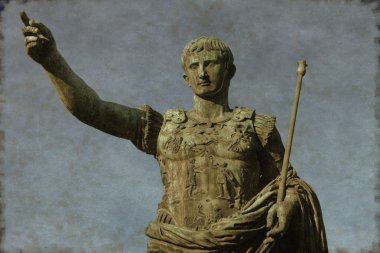Roman emperor Augustus - Vintage clipart