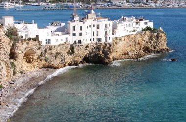 Sa Penya District in Ibiza clipart