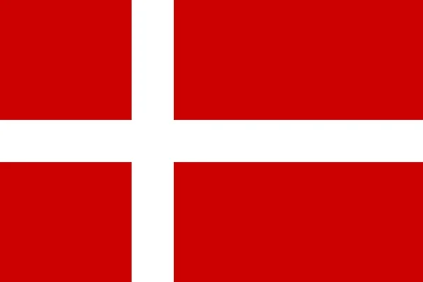 Dánia zászlaja — Stock Fotó
