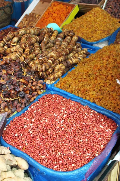 Dried fruits and legumes — Stock Photo, Image