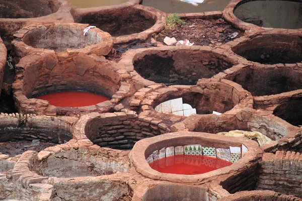 Tanques em Fes — Fotografia de Stock