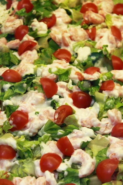 Hot shrimp pizza — Stock Photo, Image