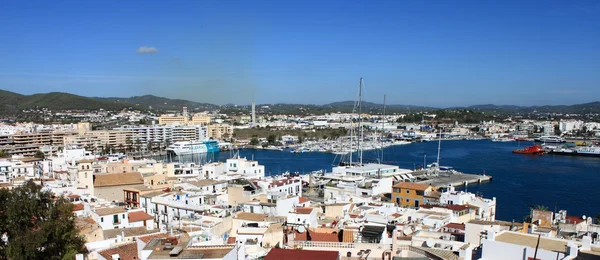 Panoramic view of Ibiza town — Stock Photo, Image