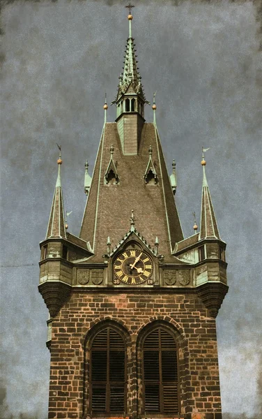 Jindrisska Tower - Vintage — Stock Photo, Image