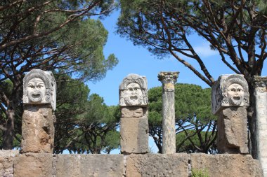 ostia antica yergili maskeleri