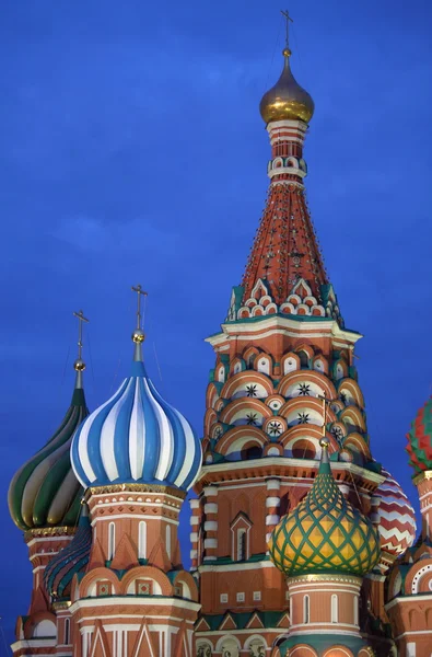 St. Basil Cathedral by night — Stock Photo, Image