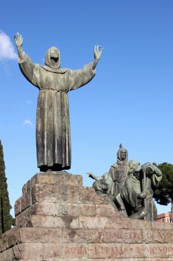 Aziz francis Roma heykeli