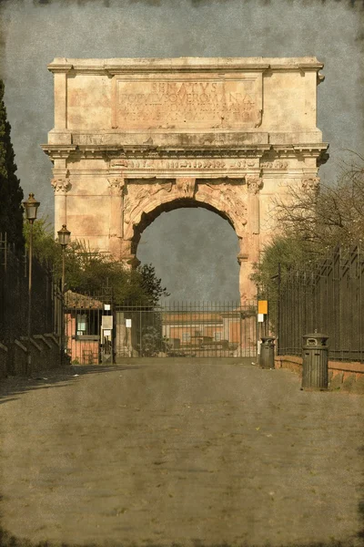 Arch of Titus in Rome - Vintage — Stock Photo, Image