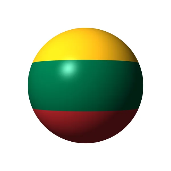 リトアニアの旗と球します。 — ストック写真