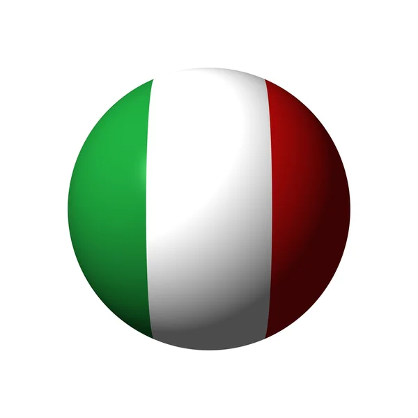 İtalya'nın bayrağı ile Küre — Stok fotoğraf
