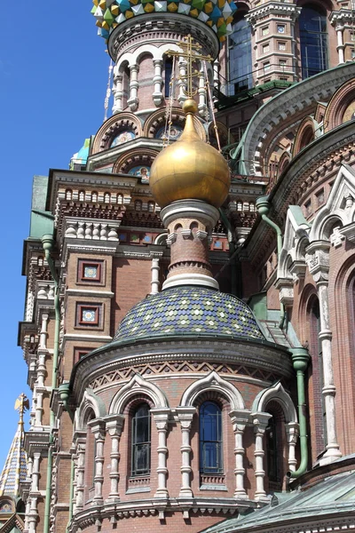 Closeup of the Church of the Saviour on Spilled Blood — Stock Photo, Image