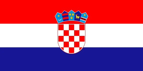 Bandera de Croacia — Foto de Stock