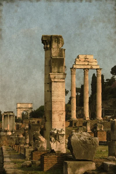 Forum Romanum - vintage — Zdjęcie stockowe