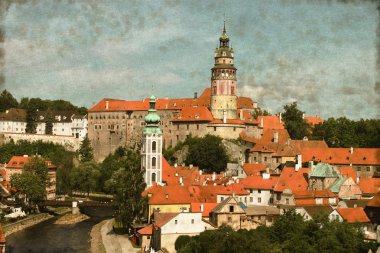 Cesky krumlov, Çek Cumhuriyeti - vintage