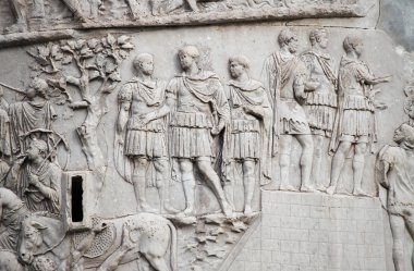 Trajan column in Rome clipart
