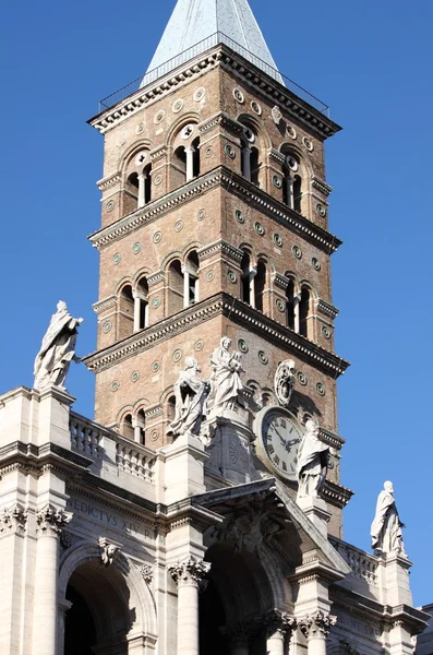 Klockstapeln i saint mary stora basilikan i Rom — Stockfoto