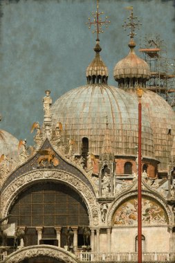 St mark Katedrali Venedik - vintage