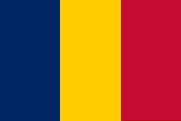 Bandiera del Ciad — Foto Stock
